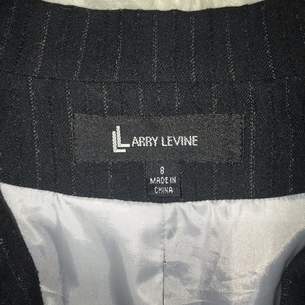 Vintage Black Larry Levine Pin Striped Suite - Picture 3 of 5